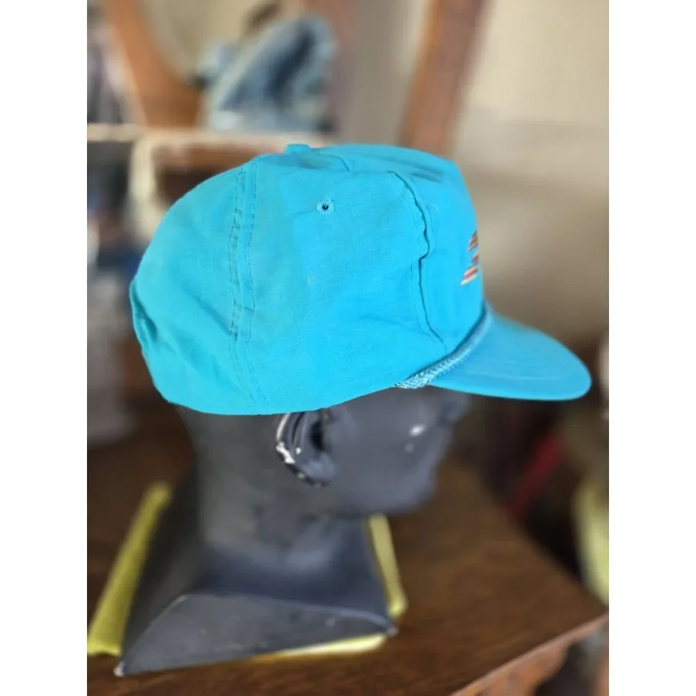 NWT Vintage Boeing 777 Hat Teal Embroidered‎ Adjustable Snapback
